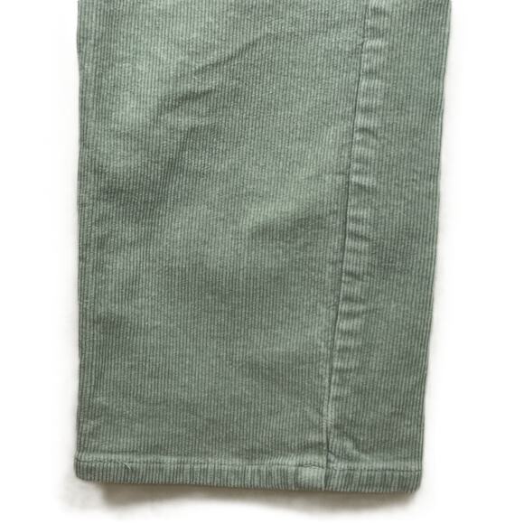 Forever 21‎ Women’s L Sage Green Corduroy Straight Leg Pants Boho Festival Artsy - Picture 9 of 16